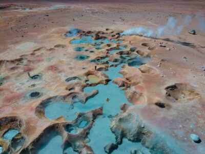 Geyser field during Bolivia's Sky Road Tour by Salar de Uyuni Travel